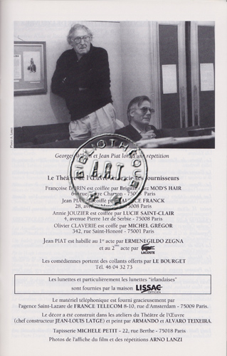 Les programmes de Théatre de l\